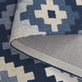 thumbnail image 4 of SAFAVIEH Metro Amable Geometric Runner Rug, Blue/Ivory, 2'3" x 8', 4 of 6