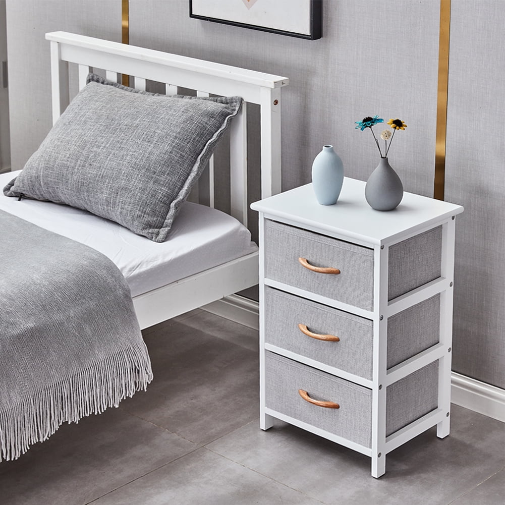 Private Jungle 3 Drawer Fabric Dresser Storage Cabinet, Dresser Chest with Wood Top, Organizer Unit for Closets Bedroom Nursery Room Hallway,White Private Jungle 3 Drawer Fabric Dresser Storage Cabinet, Dresser Chest with Wood Top, Organizer Unit for Closets Bedroom Nursery Room Hallway,White