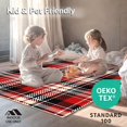 thumbnail image 4 of ODIKA 4'x6' Machine Washable Non-Slip Area Rug, Festive Lumberjack Tartan Heritage Country Cabin Design High Traffic Rug, Red, 615263, 4 of 5