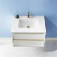 thumbnail image 4 of Morgan 30" Aosta White Stone Countertop Single Vanity w/o Mirror White, 4 of 9