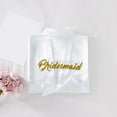 thumbnail image 6 of Womens Robes Wedding Party Team Bride Robe Letters Kimono Satin Pyjamas Bridesmaid Bathrobe Sleepwear, 6 of 7