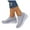 Light Gray, variant on Women's Slip on Walking Shoes Rhinestone Glitter Sneakers Mesh Breathable Wedge Heel Orthopedic Running Tennis Shoes White 9