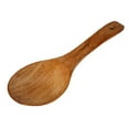 thumbnail image 2 of kowaku 6x 2 Type Handmade Rice Wood Soup Porridge Spoon Ladle Dinnerware Home Restaurant Cafe Tableware 6 Pcs, 2 of 9
