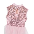 thumbnail image 6 of iiniim Kids Girls Sleeveless Mock Neck Sequins Ballet Dance Leotard Dress Latin Lyrical Jazz Costume, 6 of 7
