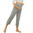 thumbnail image 6 of Ediodpoh Maternity Solid Color Trousers with Integrated Yoga Waistband and Functional Pockets Pants for Women GY1 XL, 6 of 9