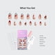 thumbnail image 5 of Press On Nails BtartBox 3D, punta francesa de color rojo cereza y almendra, 5 of 8