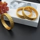 thumbnail image 3 of Pulsera de aleación chapada en oro para novia, lujosa pulsera de oro y arena para boda para mujer, 3 of 4