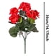thumbnail image 2 of 6Pcs Geranios Flores realistas con ramas ajustables Geranio de seda de larga duración para interior al aire libre, 2 of 6