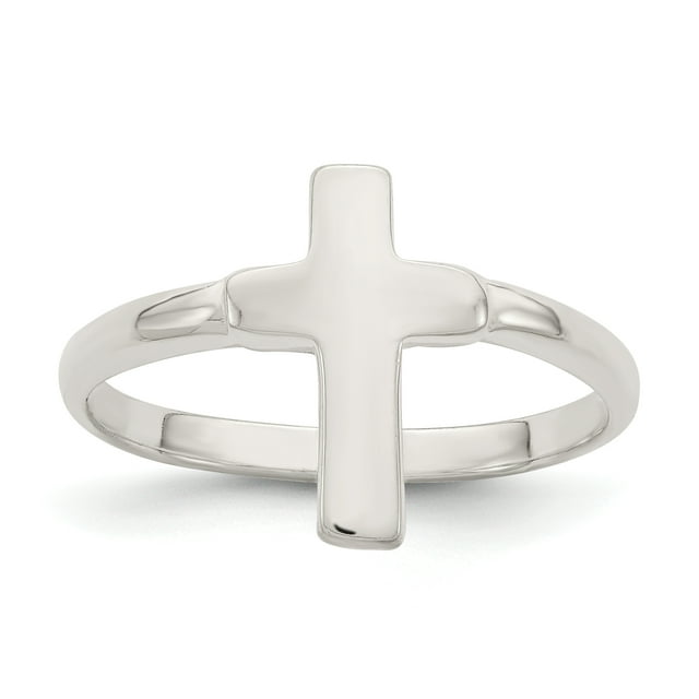 925 Sterling Silver Cross Ring Religious