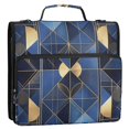 thumbnail image 5 of FORMRS Zipper Binder with Shoulder Strap 2-inch Ring 500 Sheet Capacity File Bag, Blue Geometric Pattern, 5 of 5