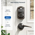 thumbnail image 5 of Veise Keyless Entry Door Lock with Handle, Electronic Keypad Deadbolt, Smart Door Lock, Oil Rubbed Bronze, 5 of 8