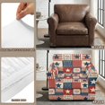 thumbnail image 6 of Psesaysky 2 Piece Chair Covers for Living Room, Vintage USA Patriotic Motifs Individual Cushion Covers Anti-Dust Armchair Slipcover for Pet, 6 of 8