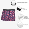 thumbnail image 3 of Pofeuu red Skull flower Print Men’s Boxer Briefs, Moisture-Wicking Underwear, Regular,Trunk-Small, 3 of 5