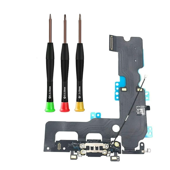 Dock Connector for iPhone 7 Plus 2016 - Charging Port Flex Cable for for iPhone 7 Plus with Screwdrivers (Black)