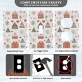 thumbnail image 3 of Yayeee Duplex Wall Plate 1-Gang 4.5"x2.7" Home Receptacle Light Switch Decorative Outlet Cover, Orange Nordic Christmas, 3 of 7