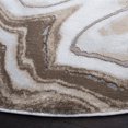 thumbnail image 4 of SAFAVIEH Craft Collection 5'3" Round Gold / Grey CFT819D Modern Abstract Non-Shedding Dining Room Entryway Foyer Living Room Bedroom Area Rug, 4 of 4