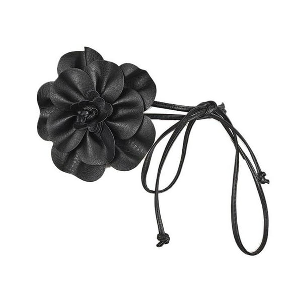 SWSMCLT Women's 2025 Belt For Dress Adorable Belt Casual Autumn Party Lace Up Self Tie Skinny Bohemian String Belt Black X-Small-Large