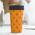 thumbnail image 6 of Gukieu Red Crab Print Insulated Coffee Cup, Portable Stainless Steel Vacuum Cup with Lid, Unisex, Suitable for Office, Cafe, Car, 6 of 8