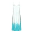 thumbnail image 3 of Nuoqisi Summer Women's V Neck Spaghetti Strap Racerback Sleeveless Maxi Dresses, 3 of 5
