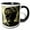 Black/White, variant on 3drose, Cool Machine Skull with Mechanical Gear, Urban Background Art Gift, 11oz Two-tone Green Mug