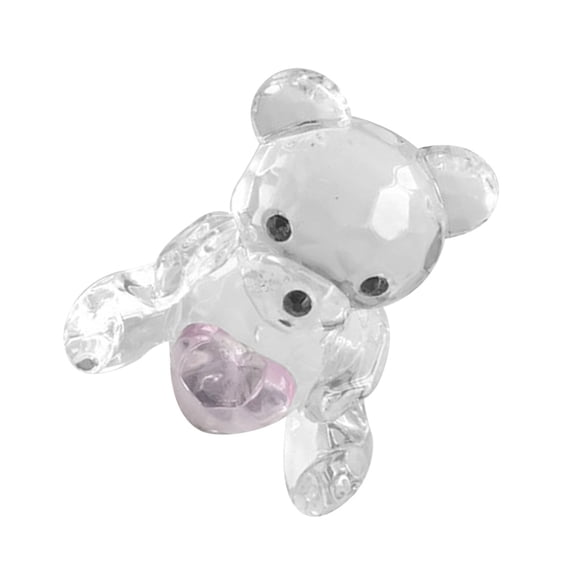 Crystal Bear Blown Decorative Figurine Dazzle Decoration Baby Gift Office