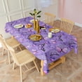 thumbnail image 3 of Purple Butterfly Pattern Rectangle Tablecloth 60"x102",Waterproof Polyester Rectangle Table Cloth, Wipeable Spillproof Polyester Tablecloth for Dining, Camping, Indoor and Outdoor, 3 of 6