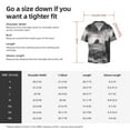 thumbnail image 5 of Goofa 60s Black White Western Cowboy Printed Men's Casual Short-sleeved Shirt,Lightweight Breathable Button-down,Summer Casual men's top,Versatile Fashion shirt-3X-Large, 5 of 7