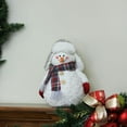 thumbnail image 2 of 13" Friendly Snowman with Trapper Hat Christmas Tabletop Decoration, 2 of 2