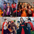 thumbnail image 4 of Vampiro Disfraz Infantil Cosplay Drácula Accesorio Halloween Fiesta Xtellar negro, 4 of 4