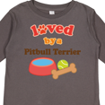 thumbnail image 4 of Inktastic Pitbull Terrier Loved By A (Dog Breed) Boys or Girls Long Sleeve Toddler T-Shirt, 4 of 5