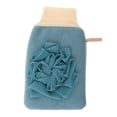 thumbnail image 2 of Guantes exfoliantes corporales de baño Yuyangstore con diseño de guante Azul, 2 of 8