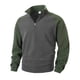 thumbnail image 4 of Ceisia Men's Regular-Fit Stand-Collar Half-Zip Color-Blocked Fleece Pullover Gift, 4 of 9