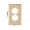 thumbnail image 2 of FENGGUIQU 2Ud Cubiertas De Decorativas Doradas Con Diamantes De Imitación Para Pared Hogar, 2 of 6