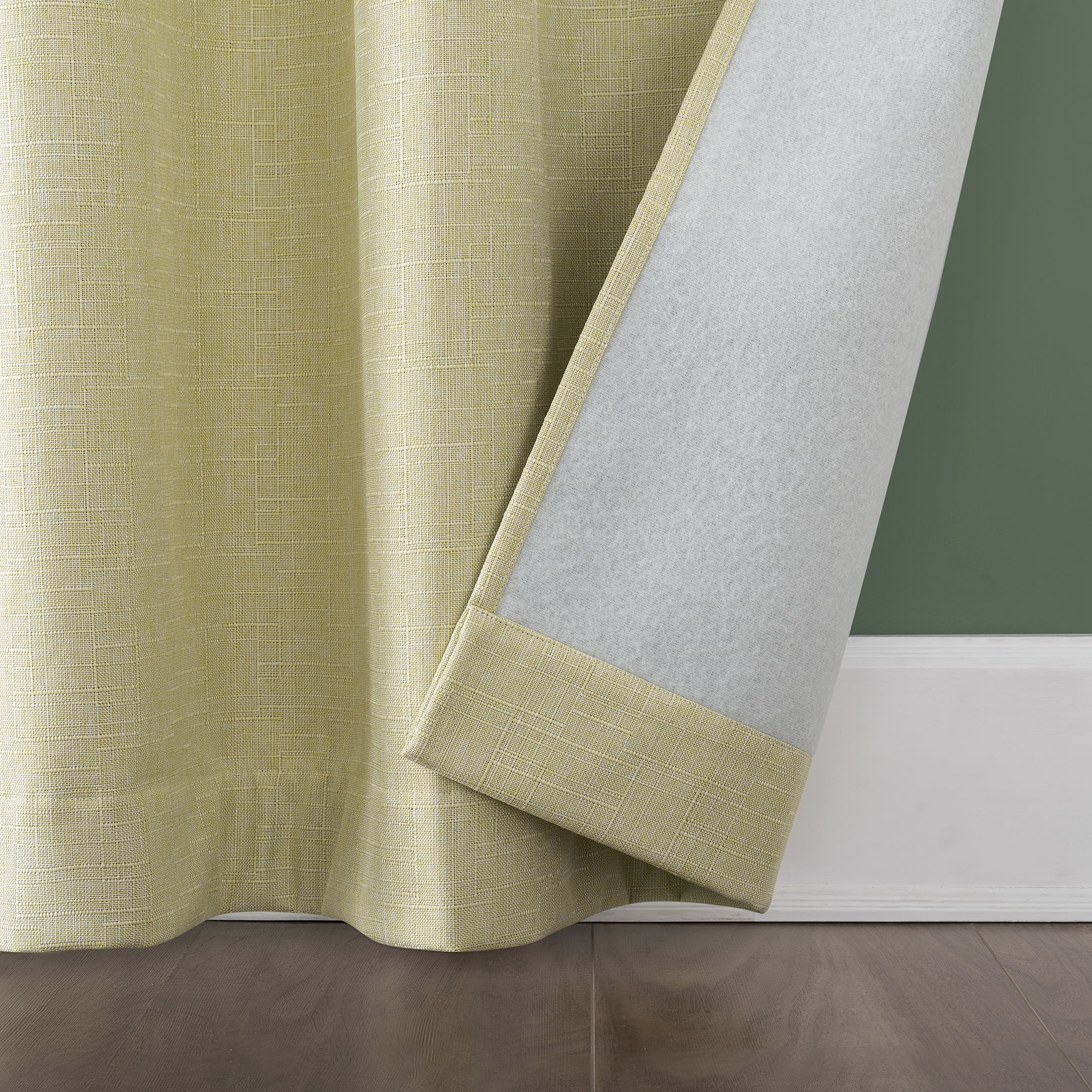 Sun Zero Miles 100% Blackout Grommet Single Curtain Panel in Yellow 40" x 84"