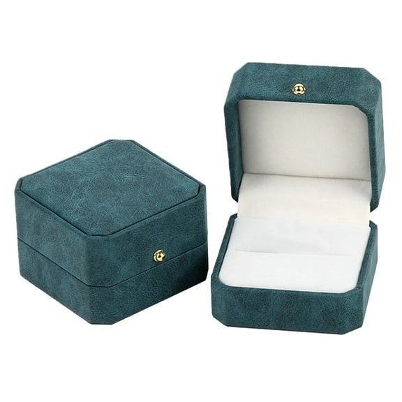 yuehao jewelry box gorgeous antique velvet jewelry ring box engagement wedding box keepsake box bridal photo ring single slots octagon box