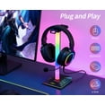thumbnail image 3 of RGB Gaming Headset Stand LANVIA w/ 10 Lighting Modes, 3 of 8