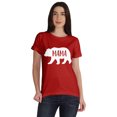 thumbnail image 1 of Inkmeso T-Shirt Graphique à Col Rond Maman Ours Manches Courtes Femme Coton Tee Décontracté, 1 of 8