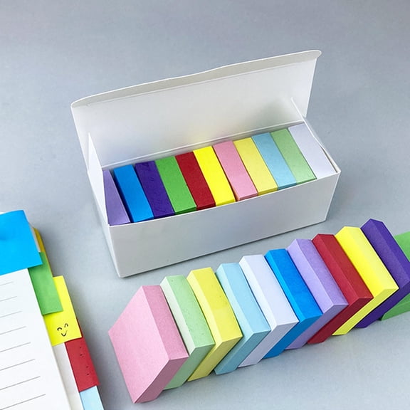 AYktou 11 Pcs Note Pads, 1.5×1.5 Inch Multicolor Self-Stick Post Stickies Multi-Purpos Strong Adhesive Notes for Leave Words Office Work Documents Annotation Plan List Memo Pads