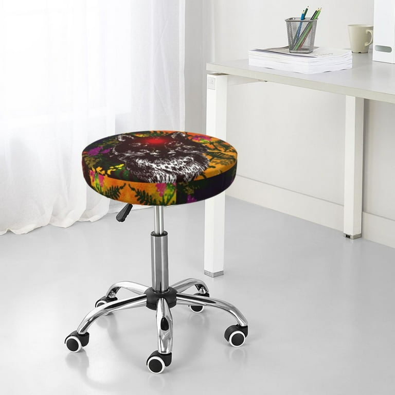 Round bar stool seat covers shop