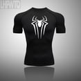 thumbnail image 2 of Camiseta de compresión para hombre, camiseta de manga corta de secado rápido, para Fitness, gimnasio, superhéroe, deporte, correr, Rashgard, nueva, 2 of 4