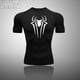 thumbnail image 2 of Camiseta de compresión para hombre, camiseta de manga corta de secado rápido, para Fitness, gimnasio, superhéroe, deporte, correr, Rashgard, nueva, 2 of 3