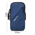 thumbnail image 4 of Bolsa de brazalete unisex ajustable para gimnasio, deportes, correr, funda de teléfono para correr (azul) Ehuebsd Para estrenar, 4 of 8