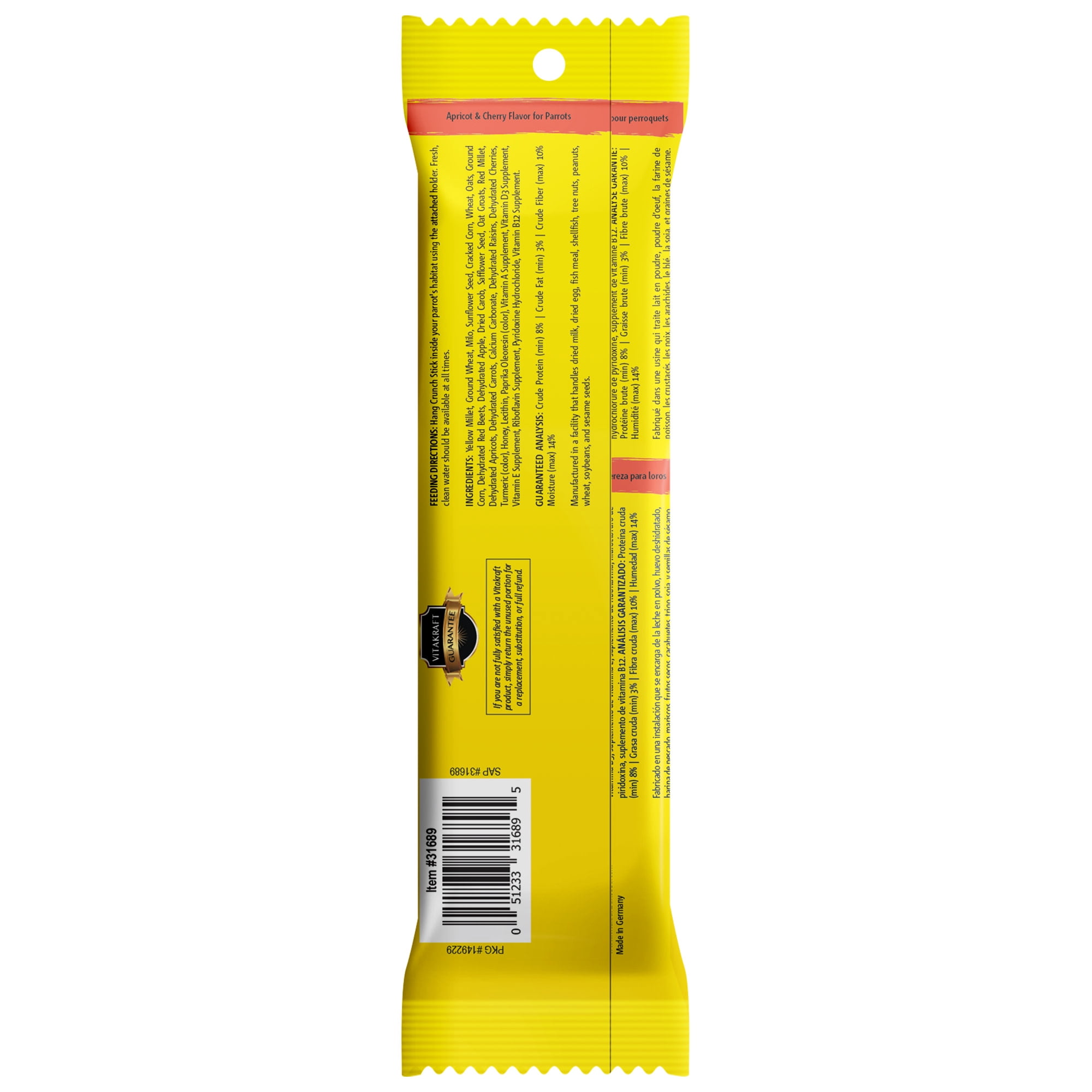 Vitakraft® Crunch Sticks Apricot & Cherry Flavor Small Animals 5.5 Oz