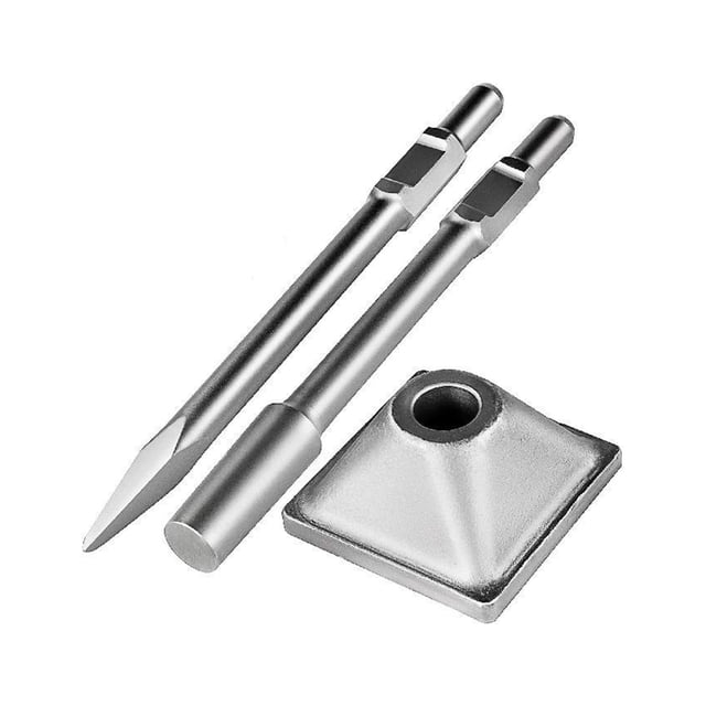 Jack Hammer Toolset With Hex Shank Sharp Chisel And Compactor Plate Suitable For Lawn Leveling Tamper And Asphalt Tools ,Easy to Use