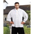 thumbnail image 1 of The Pirate Dressing C1101 Medieval Dress Shirt- White - Small & Medium, 1 of 1