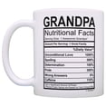 thumbnail image 2 of Fathers Day Gifts for Grandpa Nutritional Facts Label Funny Gag Gift Coffee Mug Tea Cup White, 2 of 4