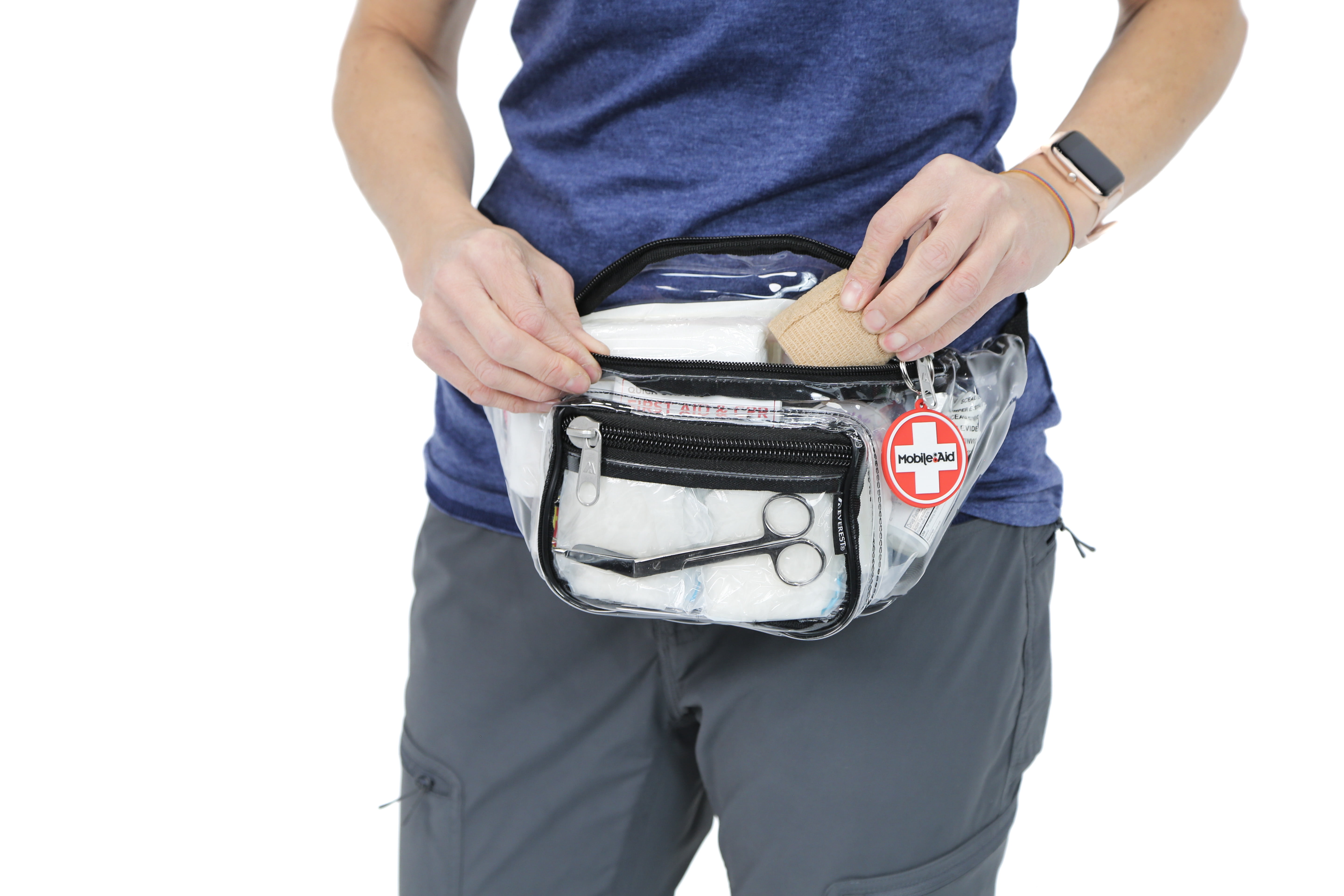 MobileAid® Clear-View™ Belt Bag Trauma First Aid Kit