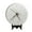 White, variant on Retro minimalist clock wall mounted silent cave stone battery power