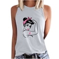 thumbnail image 3 of VKOYWKM Breast Cancer Awareness Tank Tops for Women Pink Ribbon Tank Top Sleeveless Shirts Cancer Fight Crew Neck Breast Cancer Survivor Tanks, 3 of 5