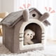 thumbnail image 2 of Cama plegable para gatos, casa cálida para perros, cesta de nido para dormir de felpa semicerrada para interiores Tmvgtek Oficina Multiescena Multifunción, 2 of 9